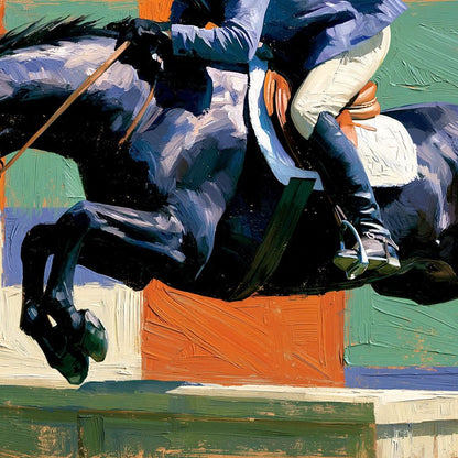 Galloping Through Fields of Color Canvas Wall Art