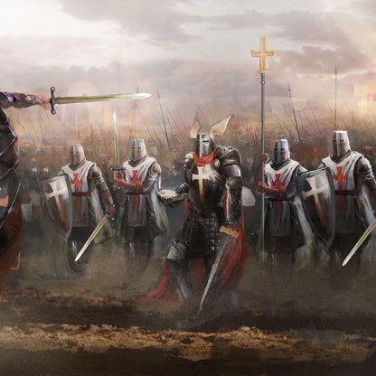 Knights Templar Canvas Wall Art