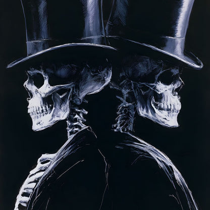 Gentlemen Waiting for the Final Curtain Canvas Wall Art