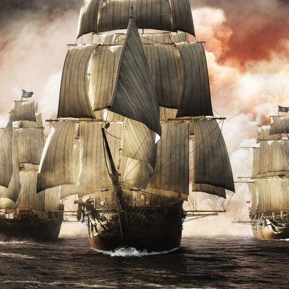 Pirate Fleet Canvas Wall Art