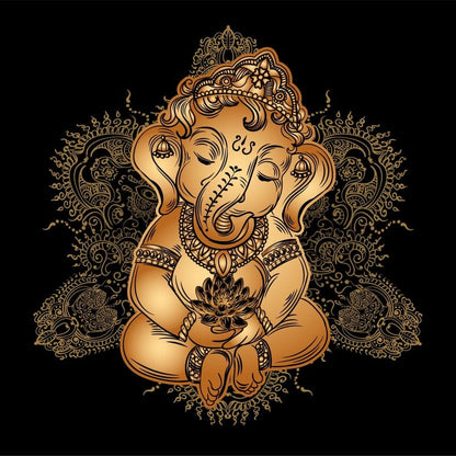 Baby Ganesh Canvas Wall Art