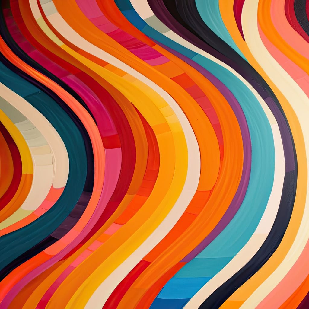 Vibrant Waves of Harmony Canvas Wall Art