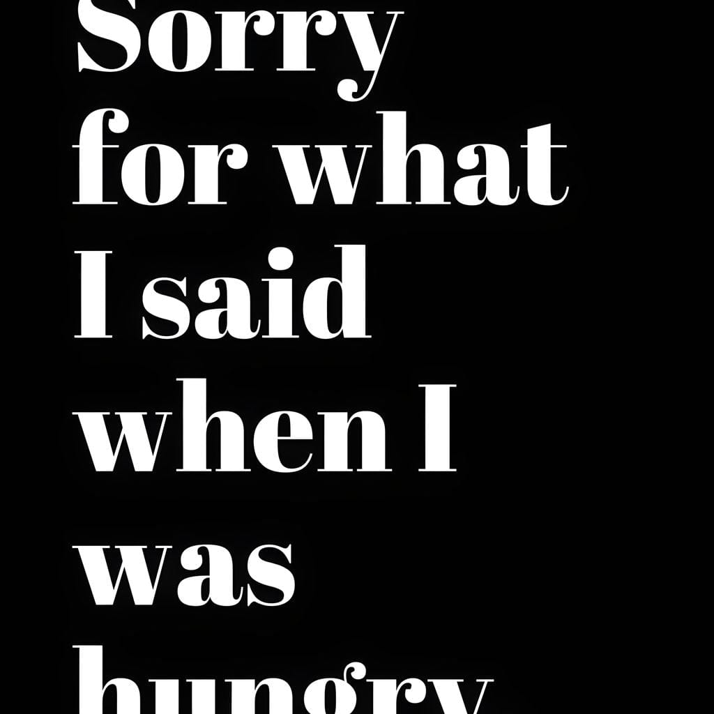Apology Before Snacks Take Over Canvas Wall Art