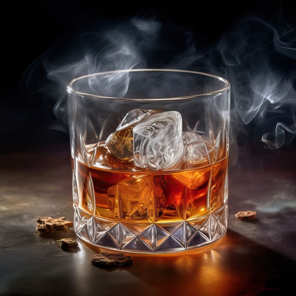 Infused Whiskey with Liquid Magic Canvas Wall Art
