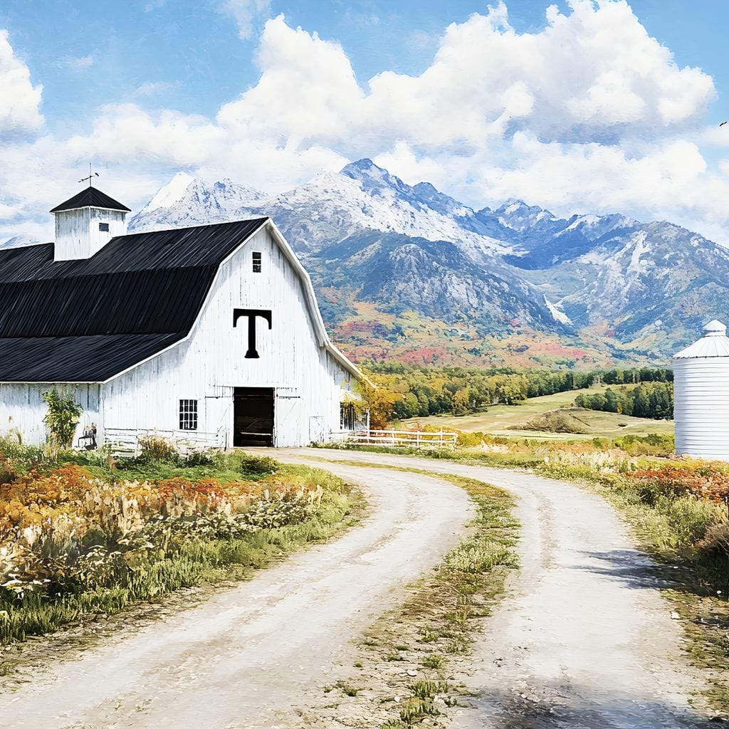 Pathway to Country Bliss Canvas Wall Art