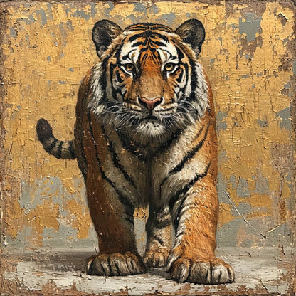 Tiger Sovereign Gaze Canvas Wall Art