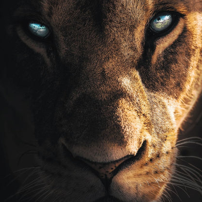 Lioness Eyes Canvas Wall Art