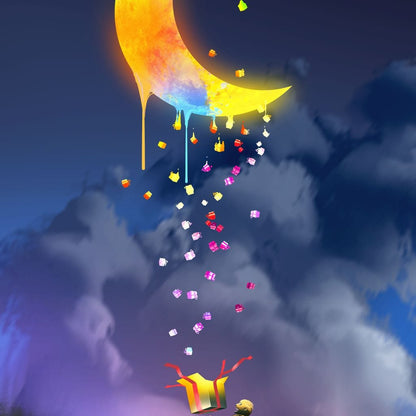 Moon Gift Canvas Wall Art