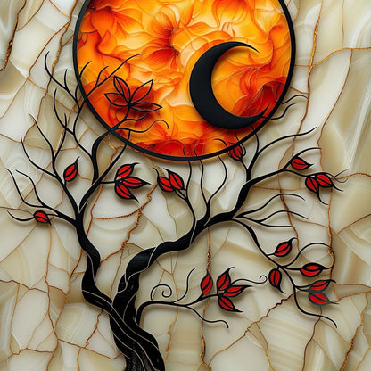 Solar Flare Through Leaves Canvas Wall Art