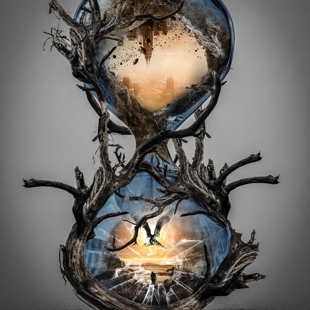 Hourglass Canvas Wall Art