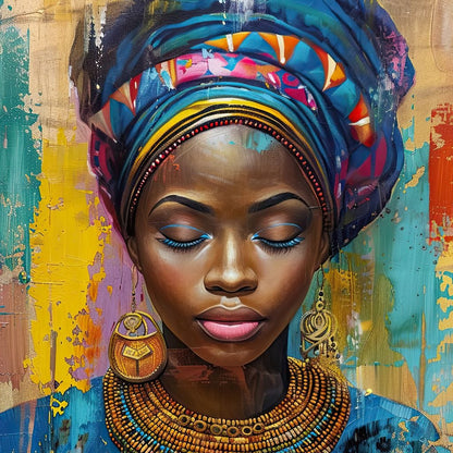 Vibrant Dreams of Africa Canvas Wall Art
