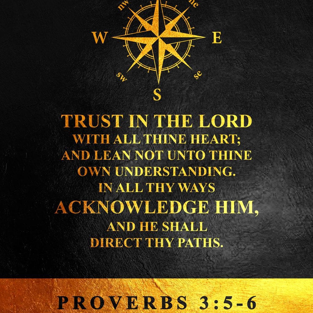 Proverbs 3:5-6 Canvas Wall Art