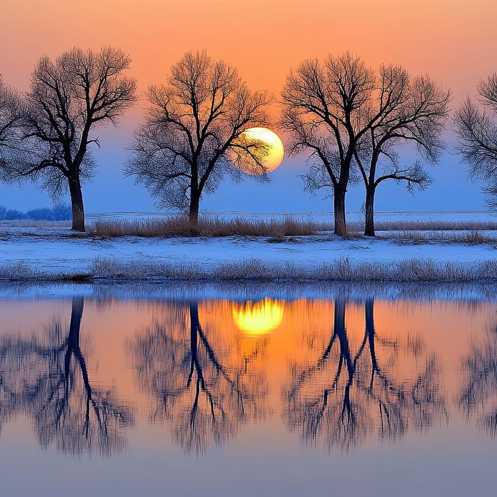 Equinox Reflections Canvas Wall Art
