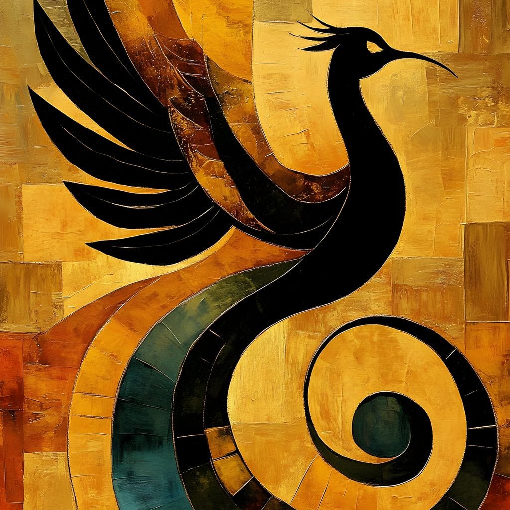 Phoenix Radiance Harmony Canvas Wall Art