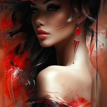 Sultry Shadows and Light Canvas Wall Art