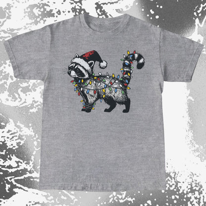 Funny Christmas Raccoon Lights, funny meme tee gift (view 7)