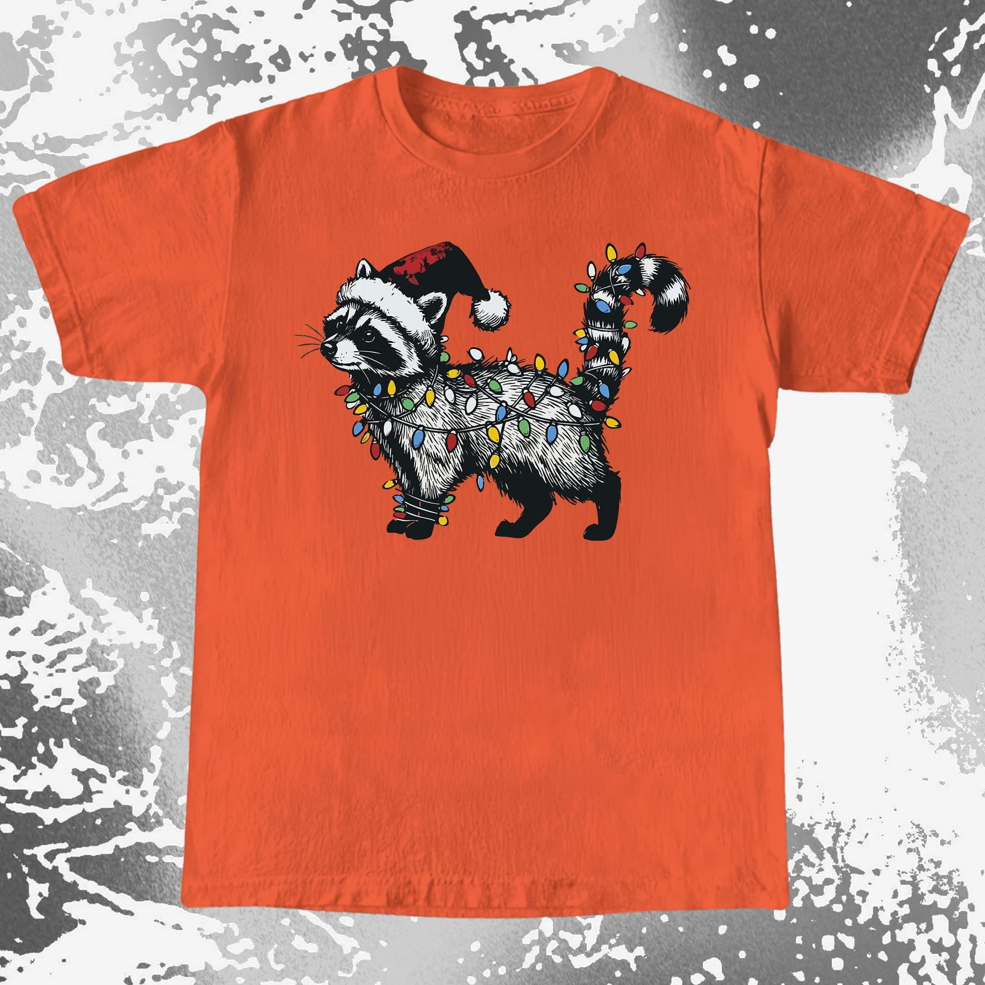 Funny Christmas Raccoon Lights, funny meme tee gift (view 6)