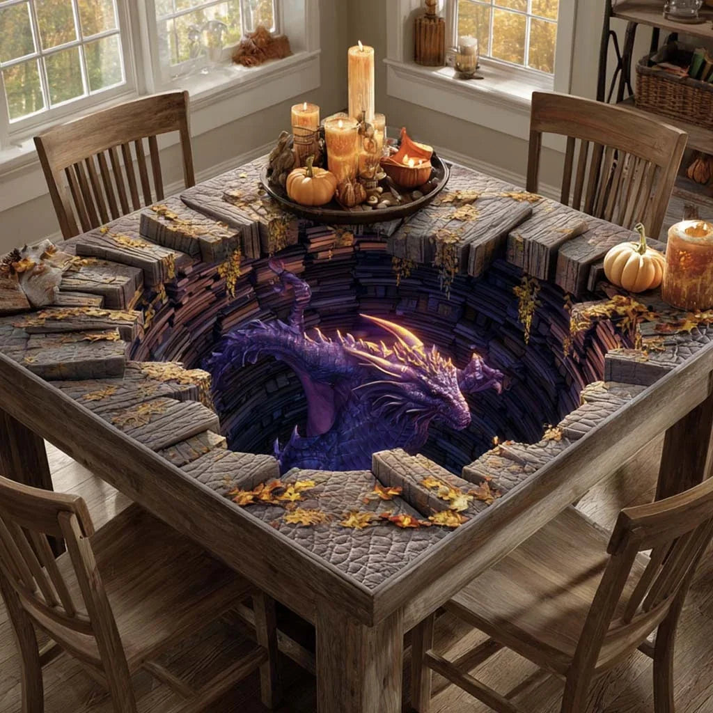 Ashen Sentinel Quilted Table Topper
