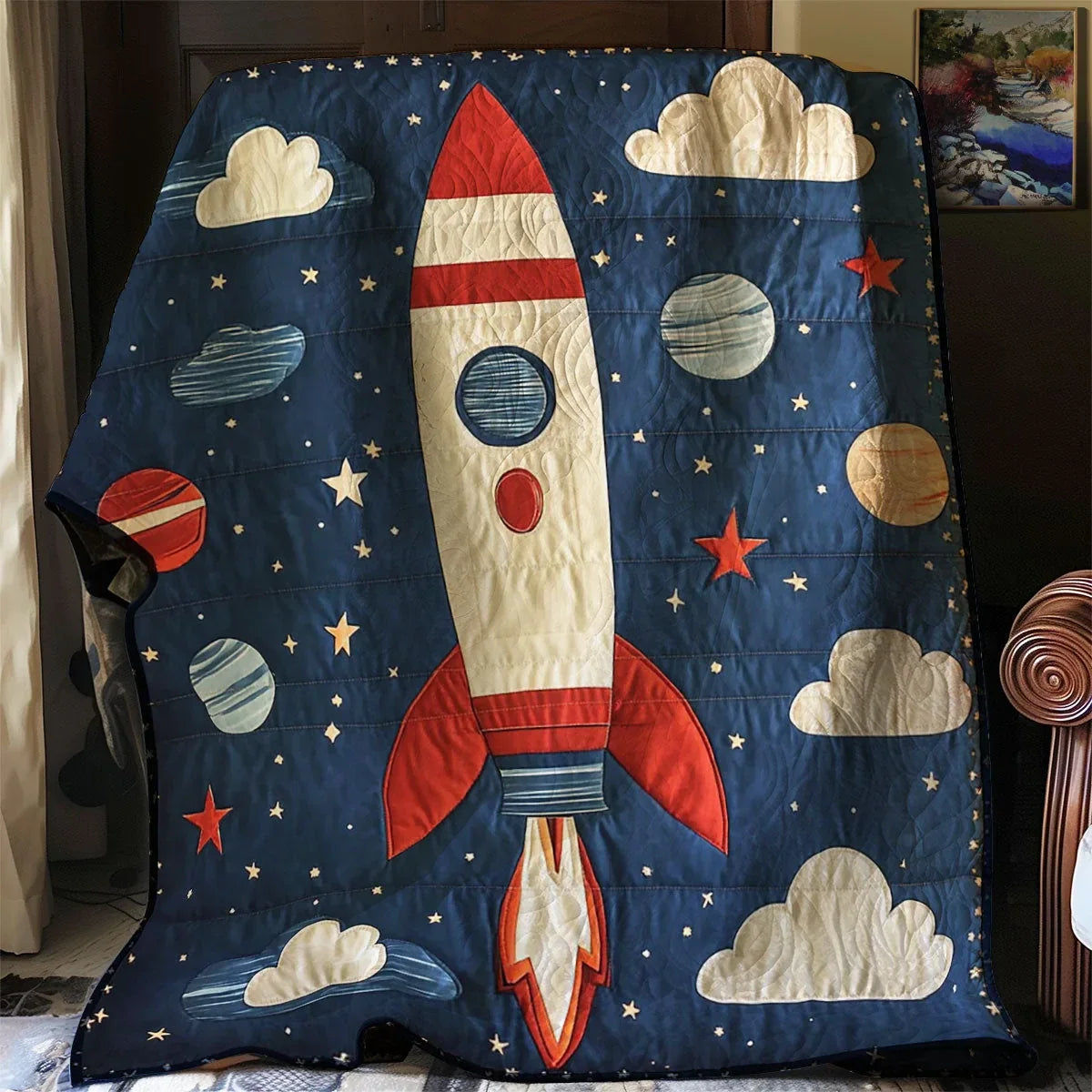 Astronaut Quilt Blanket