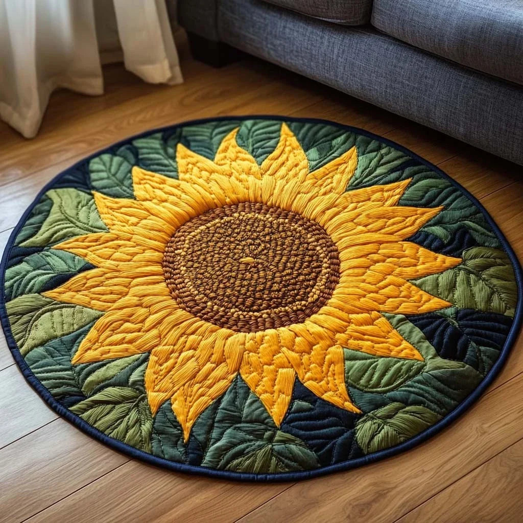 Aurelia Bloom Quilted Round Mat