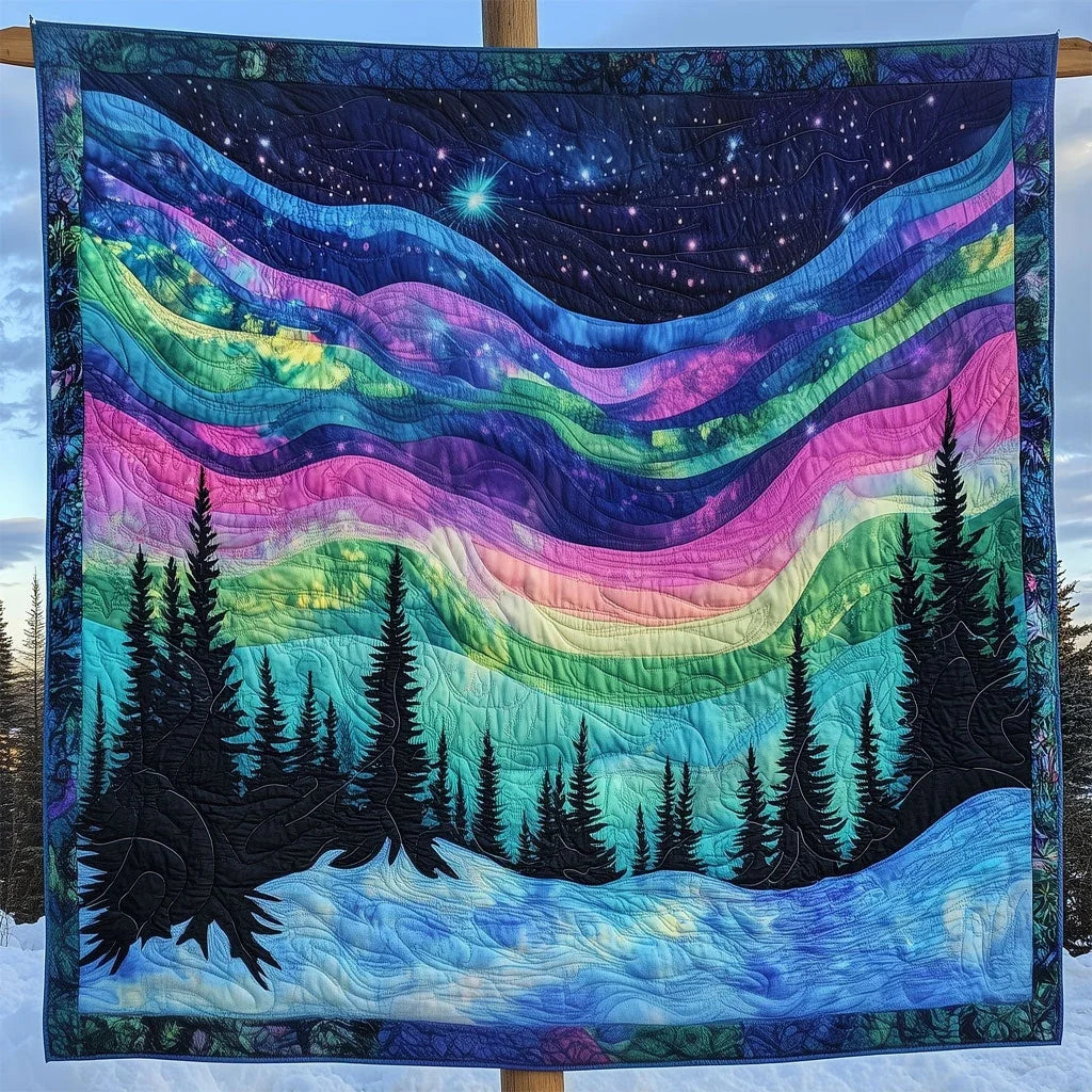 Aurora Light Sky Quilt Blanket