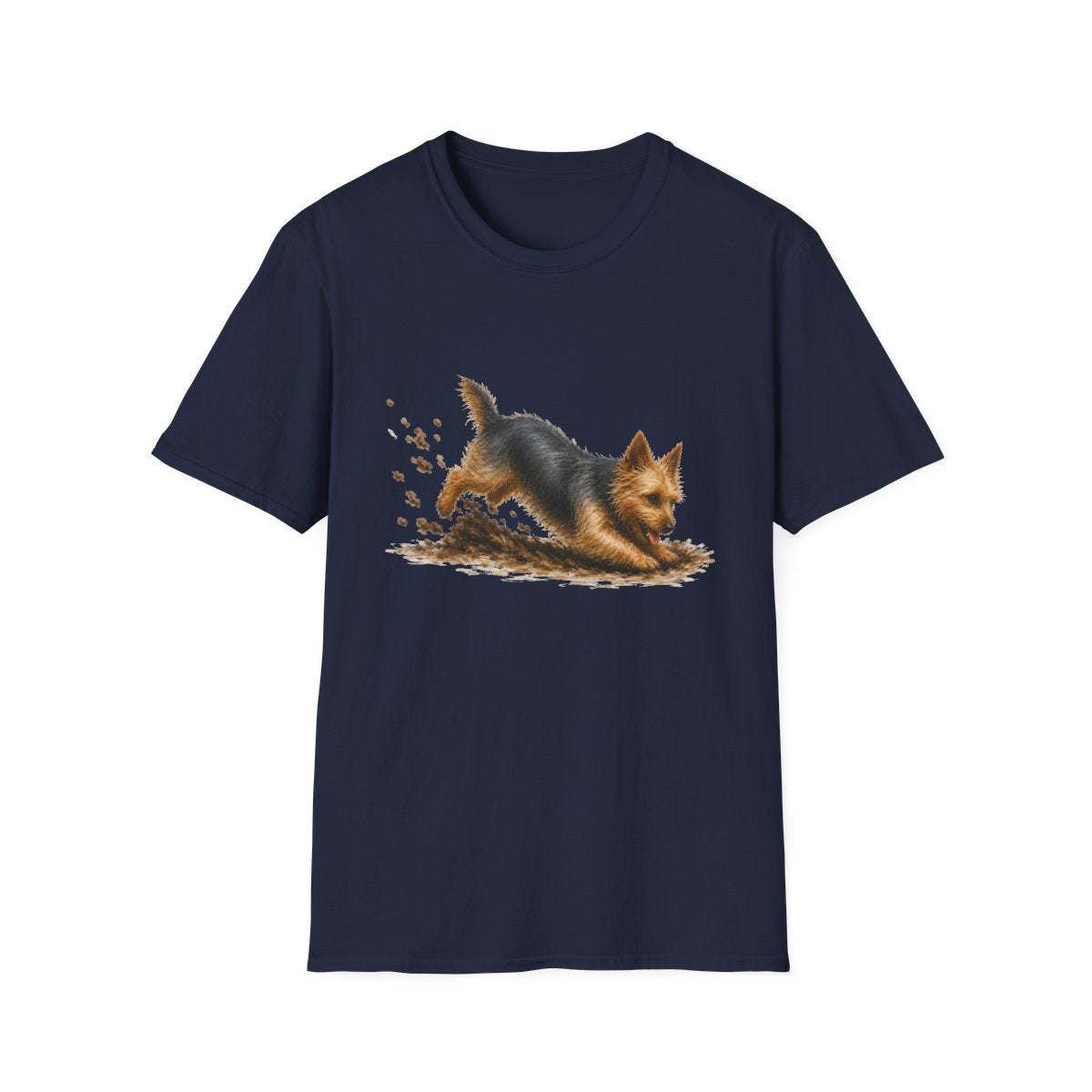 Australian Terrier Excavating Mode On Tee