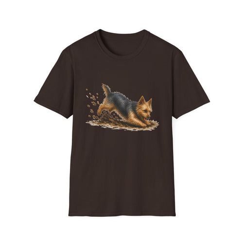 Australian Terrier Excavating Mode On Tee
