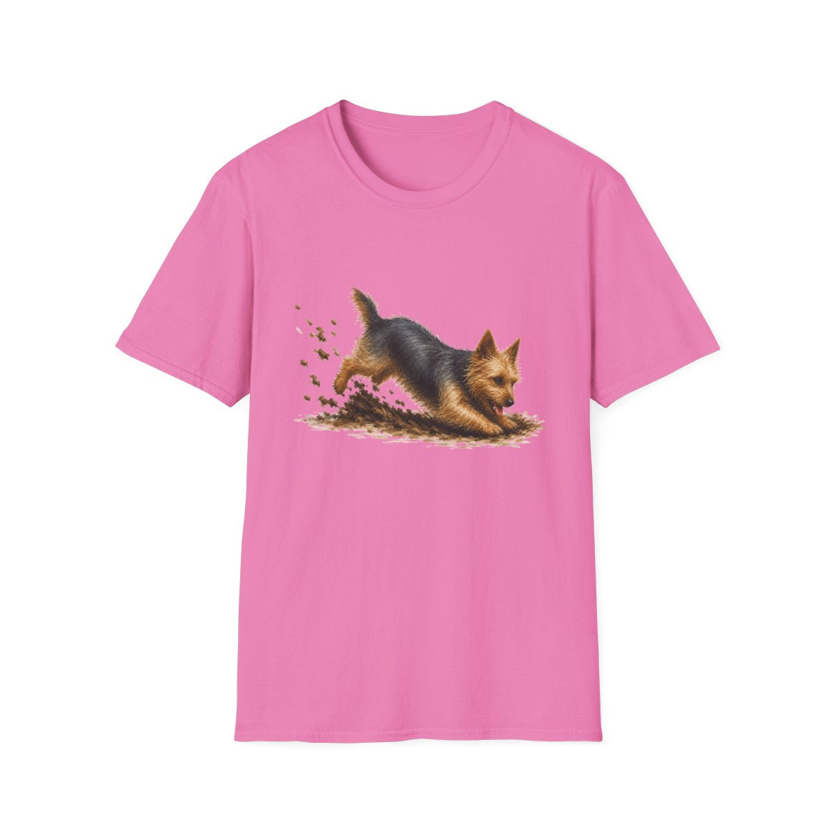 Australian Terrier Excavating Mode On Tee