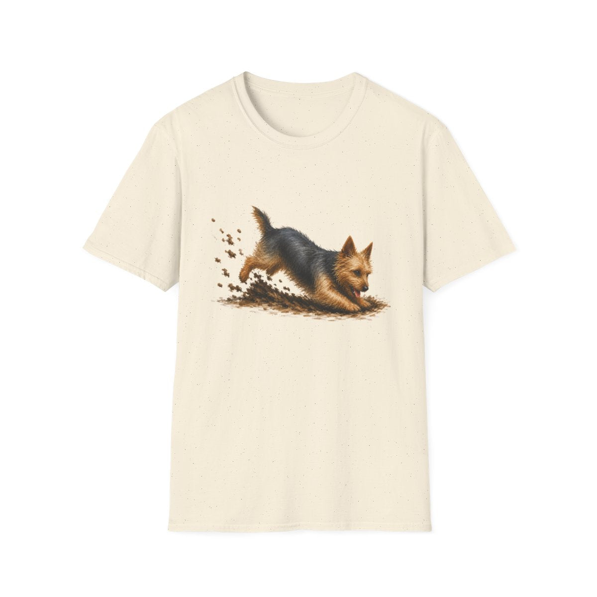 Australian Terrier Excavating Mode On Tee