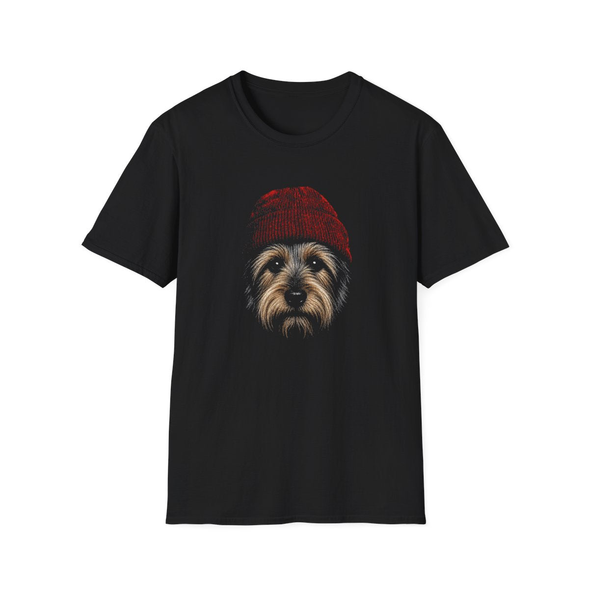 Australian Terrier In Beanie Tee