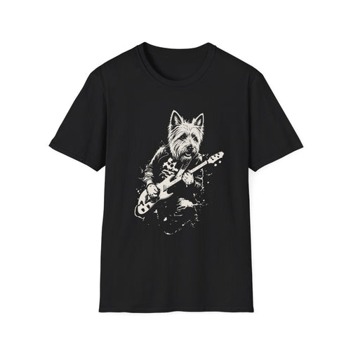 Australian Terrier Rocking Guitar Tee