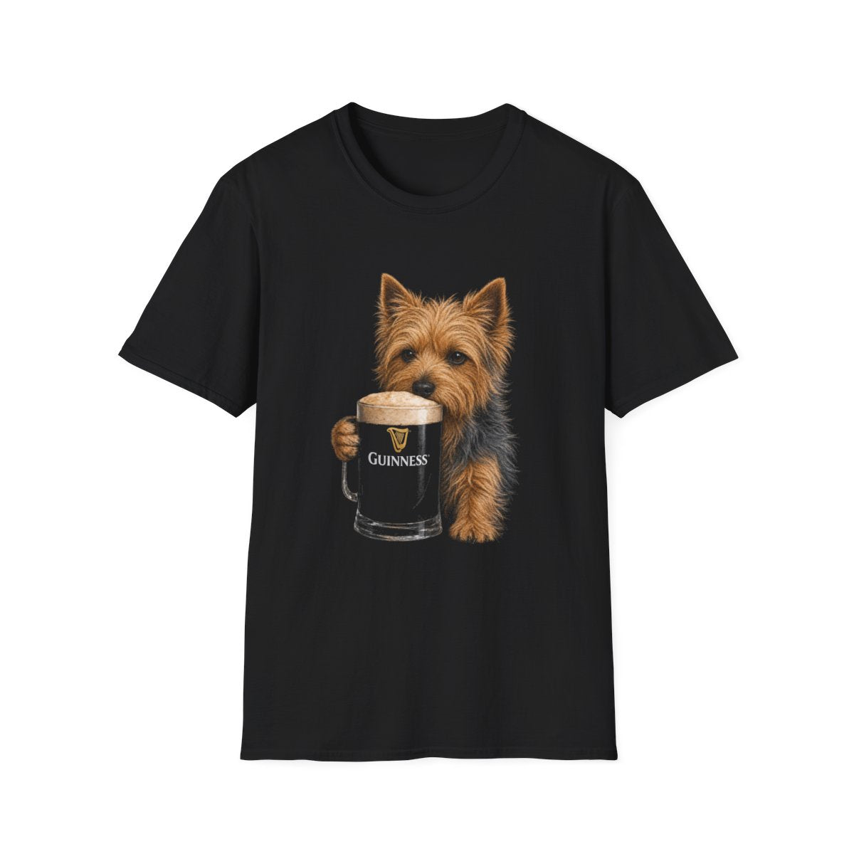 Australian Terrier With A Pint Tee