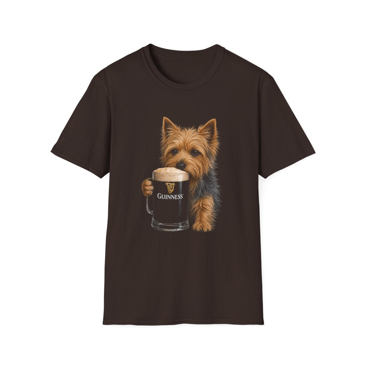 Australian Terrier With A Pint Tee