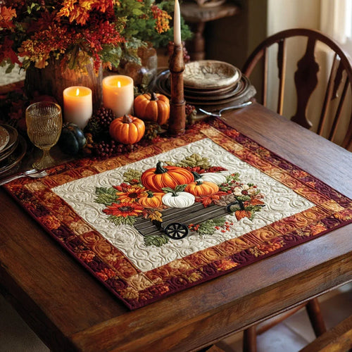 Autumn Bless Quilted Table Topper