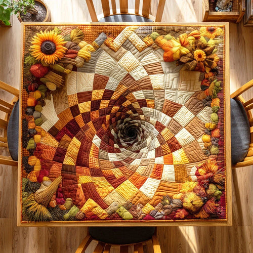 Autumn Charm Quilted Table Topper