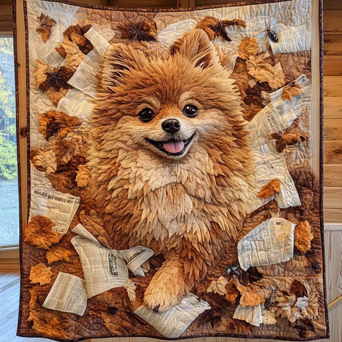 Autumn Cheerful Quilt Blanket