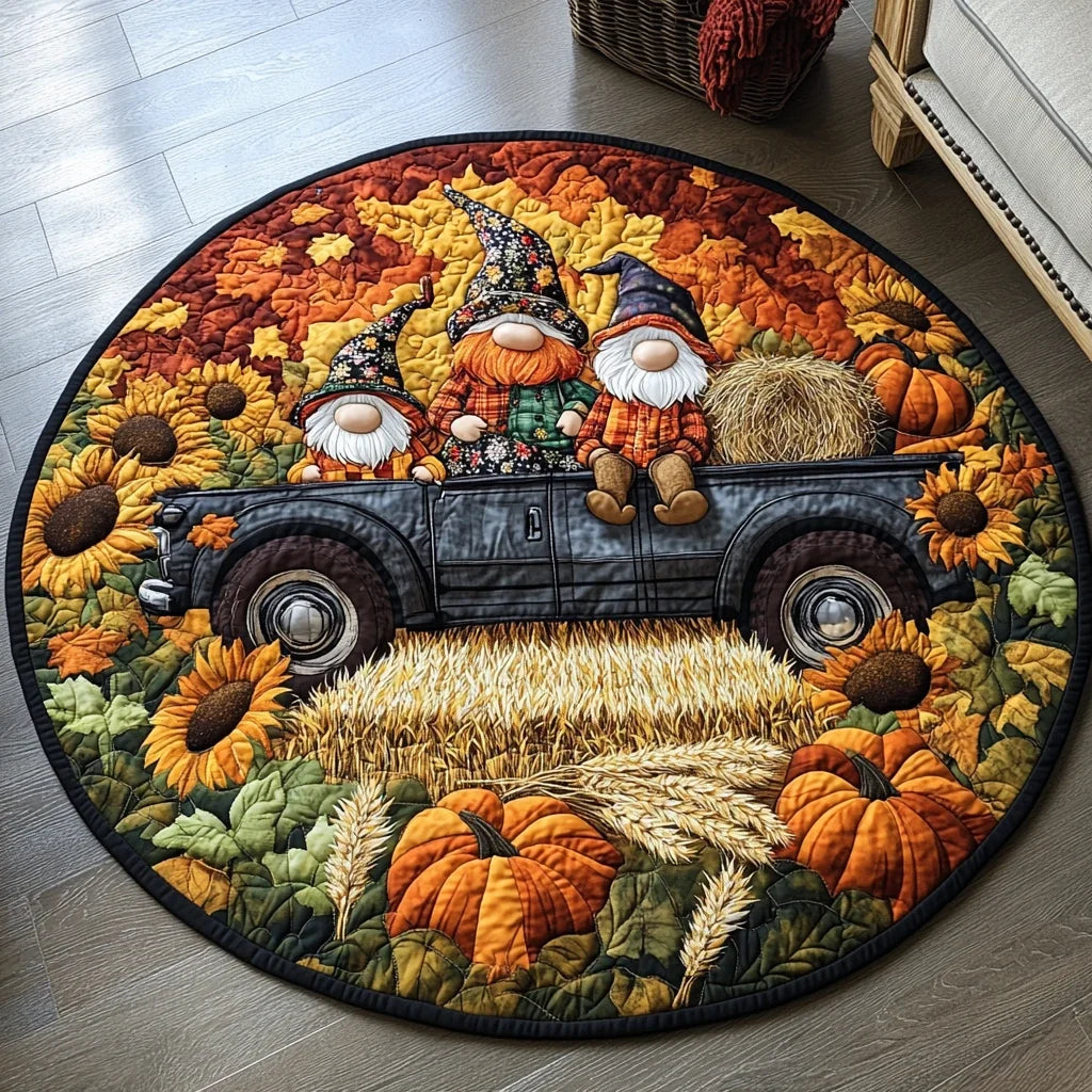 Autumn Comfort Quilted Round Mat