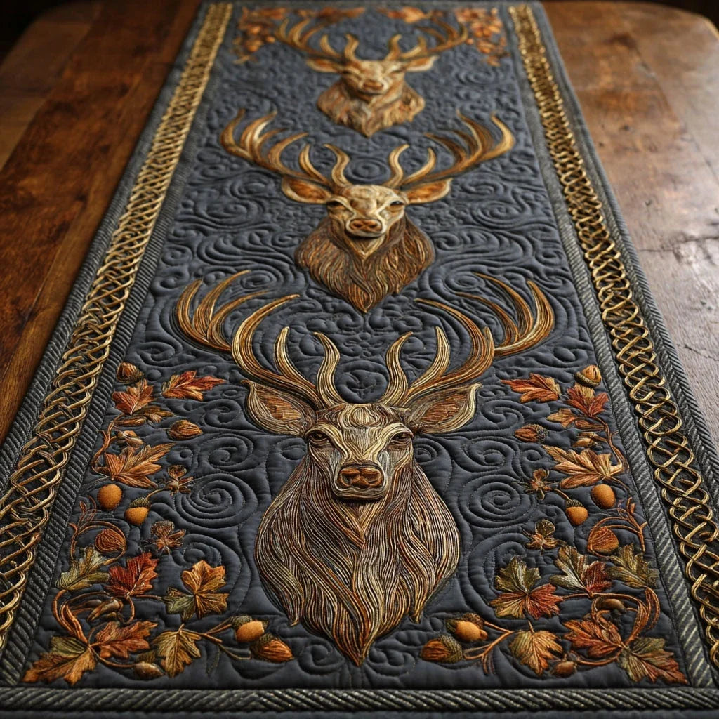 Autumn Crown Quilted Table Runner