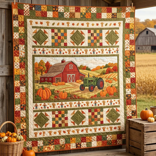 Autumn Farm Quilt Blanket