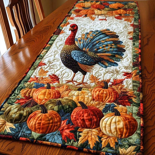 Autumn Feast Quilted Table Runner