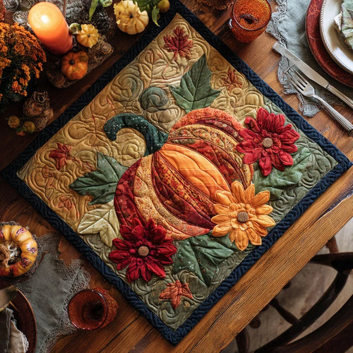 Autumn Flame Quilted Table Topper