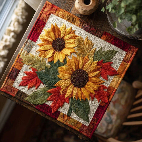 Autumn Glory Quilted Table Topper