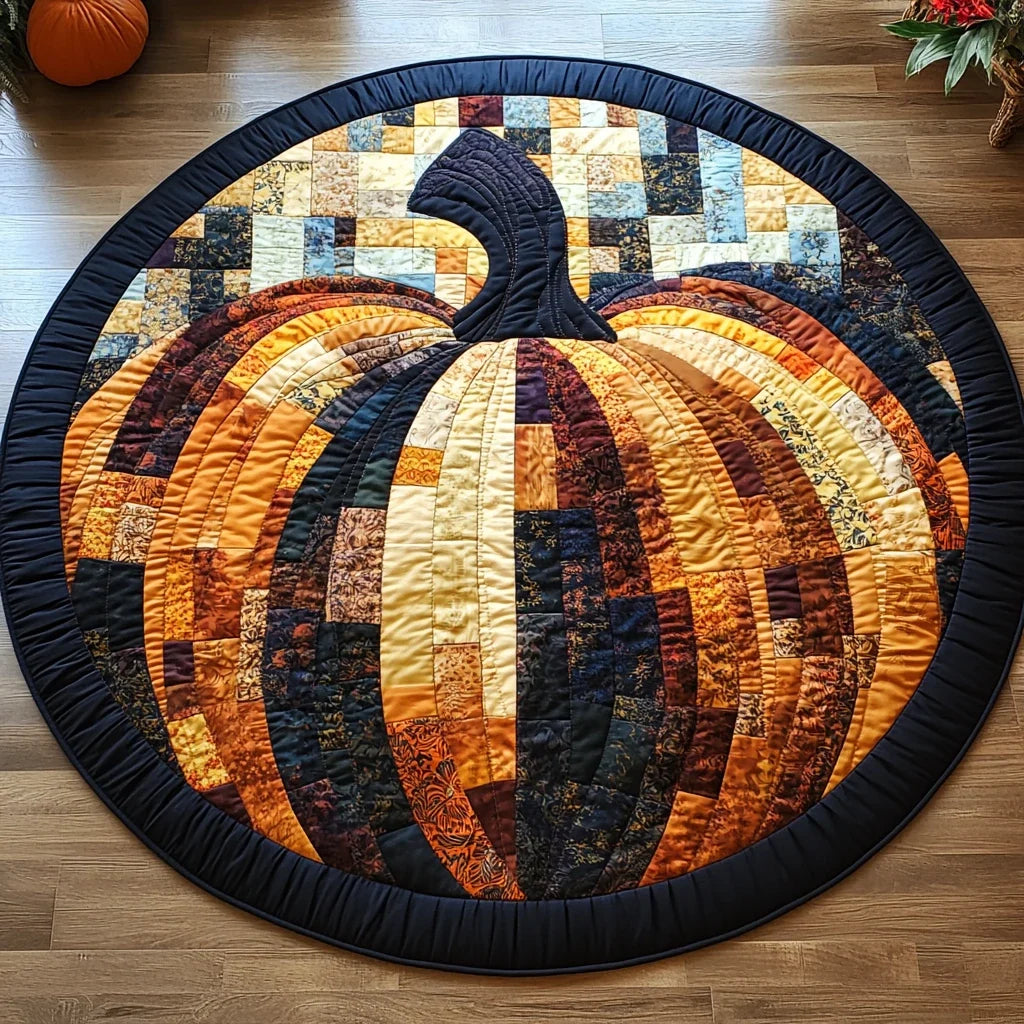 Autumn Glow Quilted Round Mat