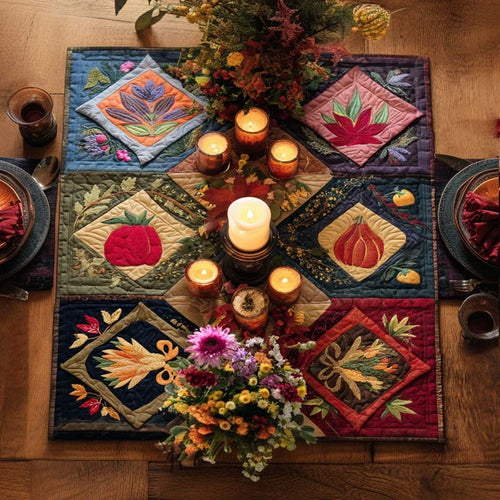 Autumn Glow Quilted Table Topper