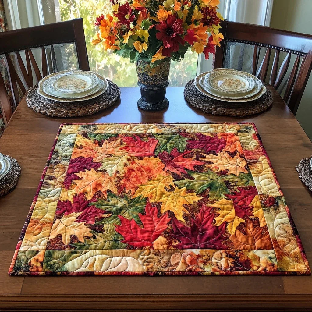 Autumn Glow Quilted Table Topper