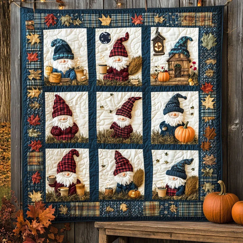 Autumn Gnomegrown Quilt Blanket