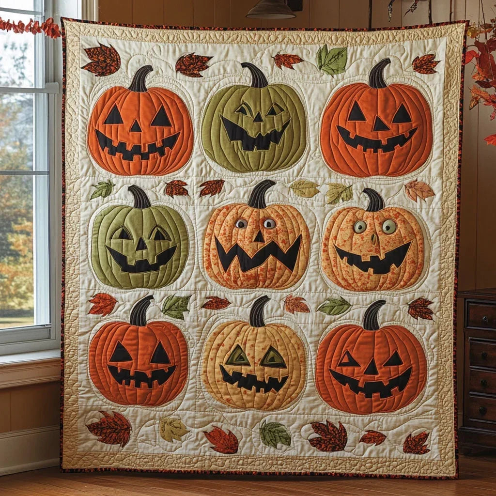 Autumn Grins Quilt Blanket