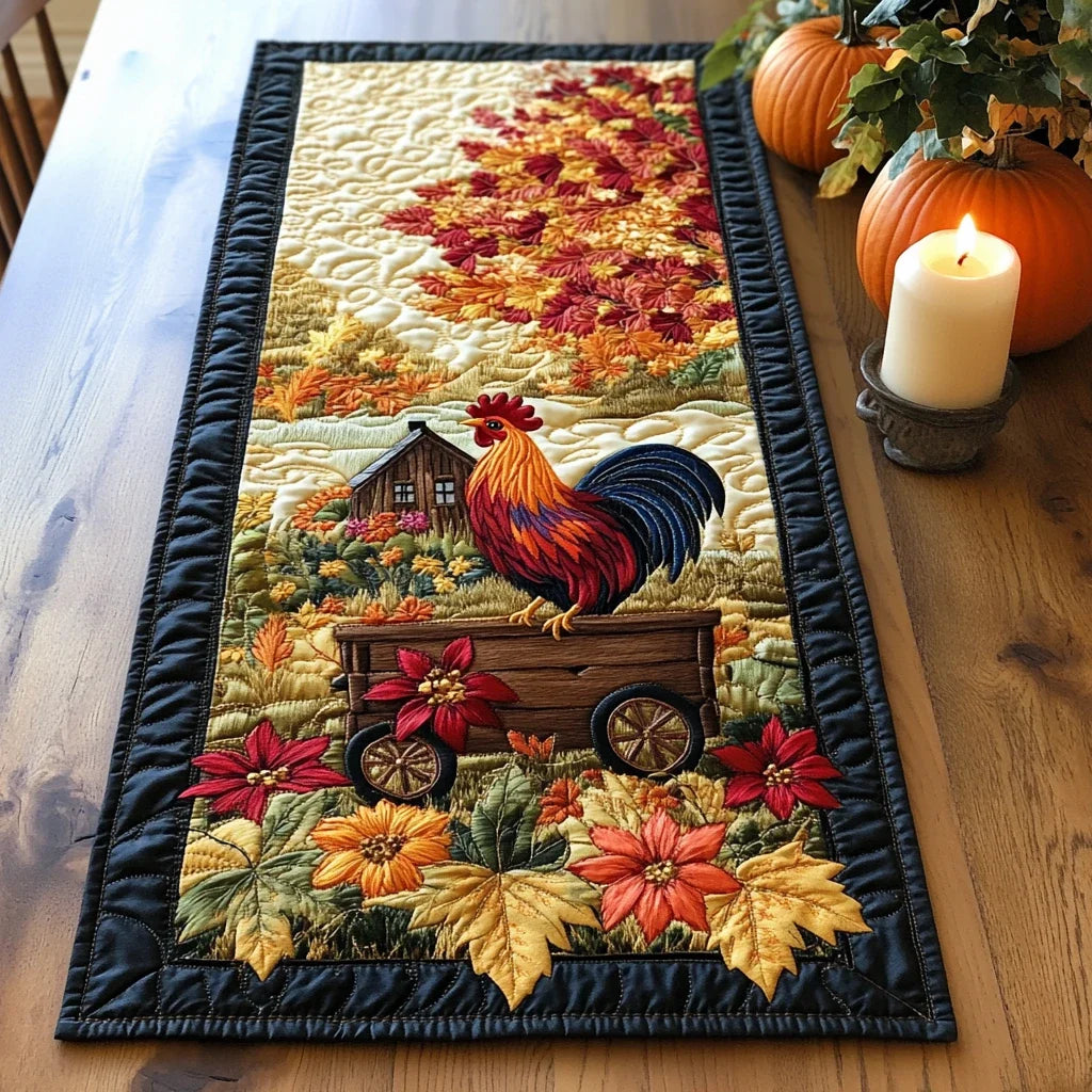 Autumn Hues Quilted Table Runner