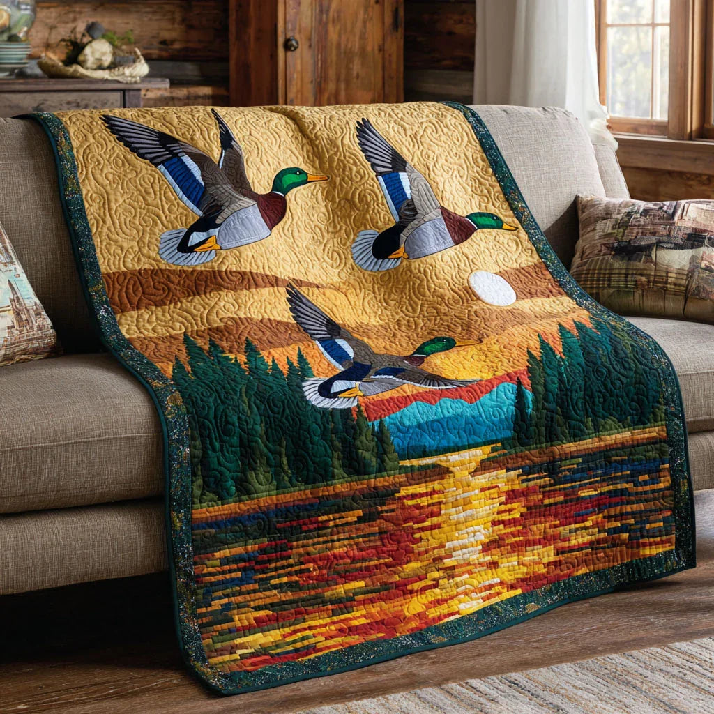 Autumn Marsh Quilt Blanket - Quilted Blanket by Wild and Way