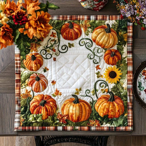 Autumn Melody Quilted Table Topper